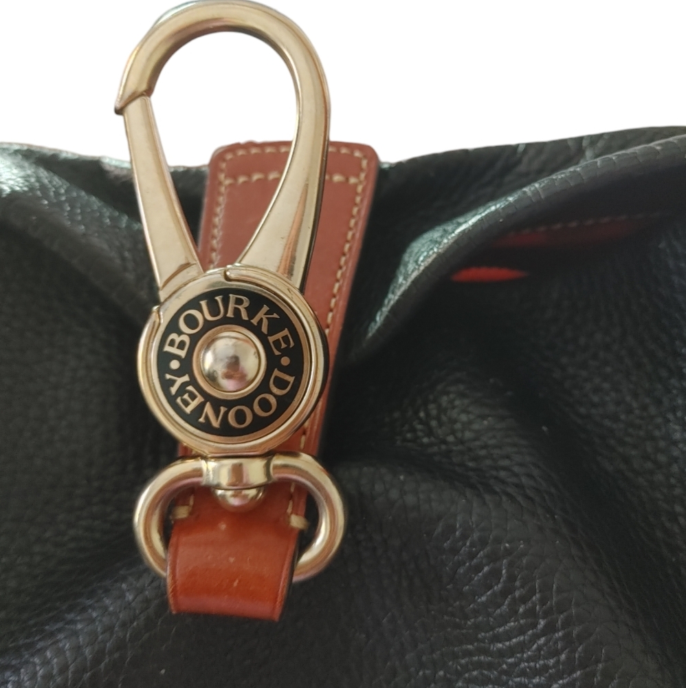 Dooney & Bourke Pebble Grain Logo Lock Shoulder Bag Hobo Purse - Picture 15 of 16